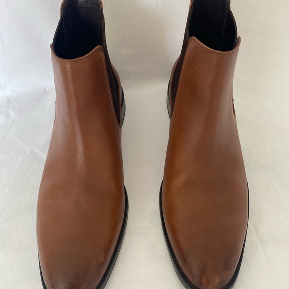 Cole Haan Brown (British Tan) Leather Water Resistant Chelsea Boots SZ 11.5 - Picture 4 of 11